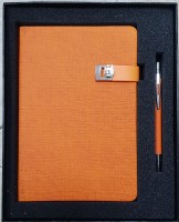 Coffret bloc-notes + stylo Orange cadeau-nouvel-an-maroc